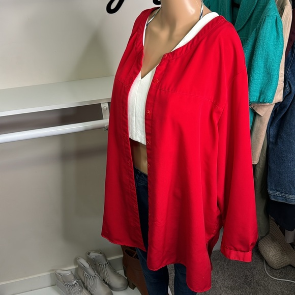 PTP 31 inches length 34 inches. This is polyester. The size I can’t read. 4-5X - Picture 1 of 5